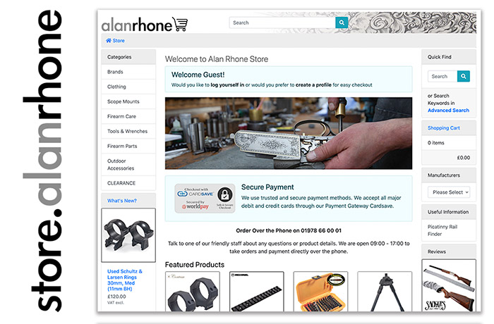 Alan Rhone Store Website